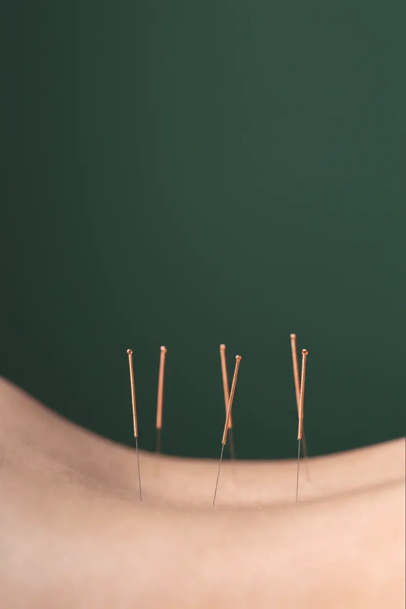 Akupunkturbehandlung des Rückens